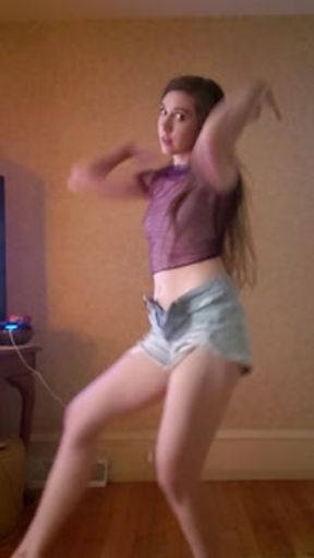 Dance &amp; Strip from Jean shorts to BOOM by Tiesto &amp; Sevenn