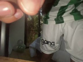 Nike socks stuffed by tight Latino ass raw Venezuela gay soccer stud