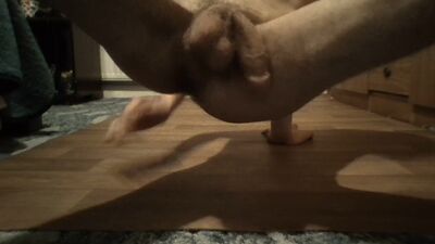 FOOT FETISH Skinny teen loves to lick his sexy big feet