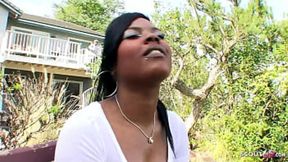 Huge Ass African Black Teen talk to Sex by Fat Black Cock Dwarf