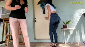 Indica & Sunshine Locked out and wetting their pants!