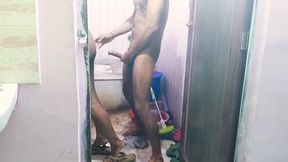 Sister-in-law Was Taking Bath When Brother-in-law Entered the Bathroom and Started Leaving Sister-in-law.