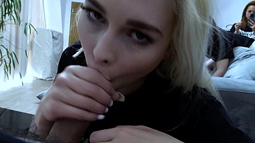 PUBLIC FETISH – Finnish Slut Barbie Fucked in Front of Her Friends and Covered in Cum