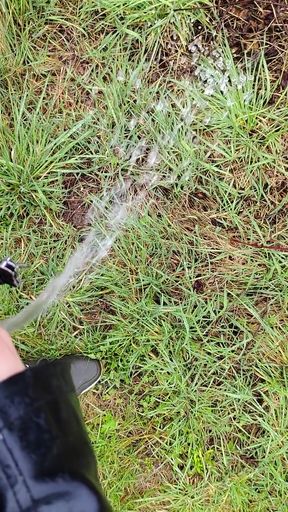 Outdoor Piss in the Rain