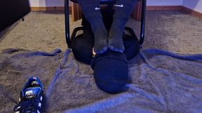 Super Smelly Black Nike Socks Sniffing After Party By Karina