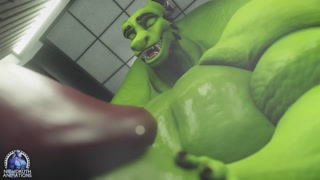 Reached His Peak, Syrl Dragon Hyper Macro Muscle Growth Animation