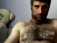 Masturbating Turkey-Turkish Natural Bear Volkan 2