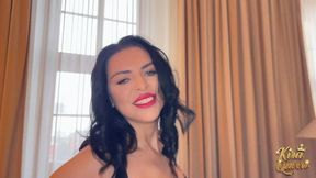 a lucky man receives lusty kira queen as his christmas surprise!