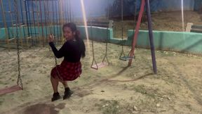 Preta Left Home at Night, I Went After Her, I Found Her in the Park, She Was so Horny That We Decided to Have Sex Right There.