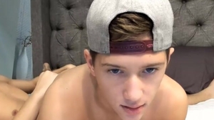 gay friends With Hat Masturbate And bang