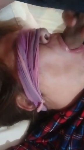 I get big cumshots in my mouth and face, they bathe me in semen and I swallow it   Clip 1
