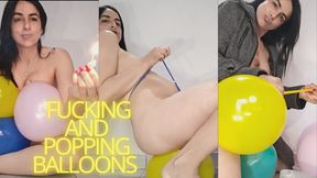 Popping and fucking balloons!