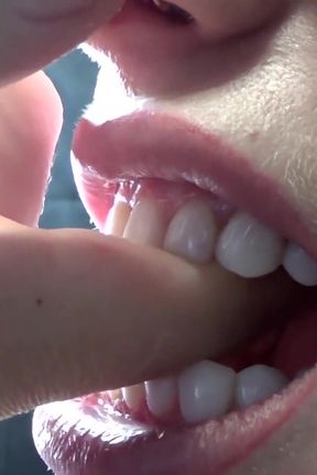 Hard Biting of Male Fingers and Arm Film 3 Mouth and Teeth Fetish!