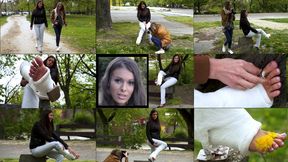 Lia SLWC with Heel Bar Out For a Shoot (in HD 1920X1080)