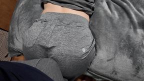 nina ass worship in sexy lululemon sweatpants
