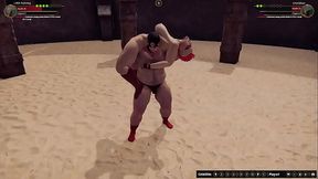 Lillith Redwing VS Grizzly Bear (Naked Fighter 3D)