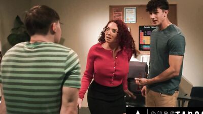 Kiki Daire and Parker Ambrose take turns spitting on Teacher Devastated Devotionary Kiki D'Aire in public!