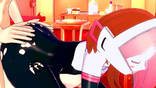 OCHACO URARAKA GETTING BOOTY FUCK BY DEKU - MY HERO ACADEMIA ANIMATED