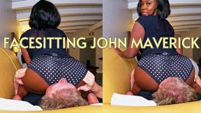 Teacher Queen Ava Racks Face Sitting Her Naughty Student John Maverick - A face sitting scene featuring: ebony ass fetish, teacher fetish, slave training, ebony panty fetish, and female domination - SD MP4