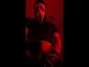 Ghostface-masked tied you up masturbating to you