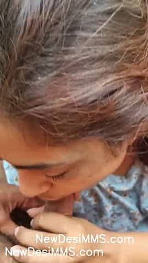 Horny Desi Bhabhi Sucking Cock and Eating Cum