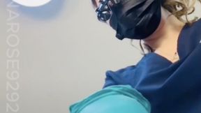 POV you are super nervous for your dental cleaning, by hygienist Luna reassures you that you are in great hands and she makes you feel at ease, while cleaning your teeth, I preform a oral examination and you start to suck on my gloved fingers & more