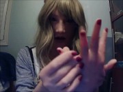 May and Anine Pt2! Female masked and putting on my female silicone hand gloves ;3