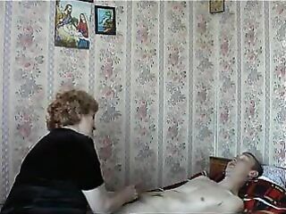 Mamma Son's ally, Russian Aged Granny Screwing