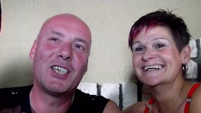 German swingers fuck and cum together in group session
