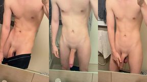 swinging my huge cock (morning boner)