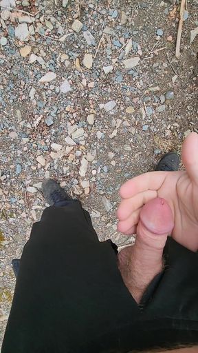 Cold hike and cum.