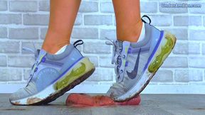 Goddess Amber - Busting the Cum From Your Balls In My Muddy Nike Air Max 2021 - 196 Bug Cam - Trample Trampling Cock CBT Crush Crushing Shoejob Footjob Cumshot Dirty Trainer Trainers Shoe Foot Feet Fetish
