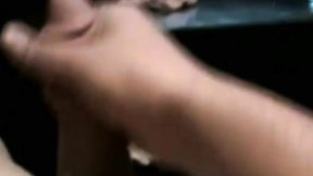 Chick Cody cums hard after jerking his muscle shaft on the couch