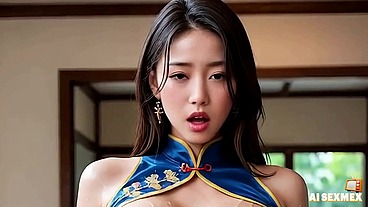 Fucking stepmom with big ass and big tits - Anal with tight ass and orgasm pussy - Virtual Sex [AI generated]