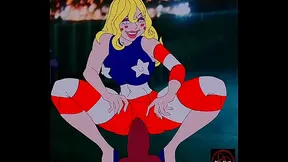 Horny Miss America Cartoon Parody Gets Fucked Hard By Big Dick