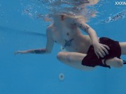 Mimi Cica gets horny underwater and naked