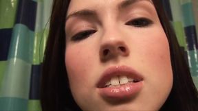 Lovely teen likes talk dirty