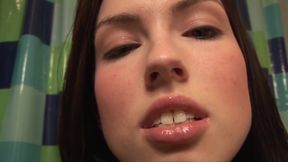 Lovely teen likes talk dirty