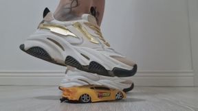 Sneaker Crush – Watch My Feet Destroy This Little Car