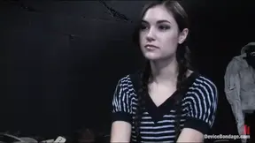 Strict body bondage with open submission