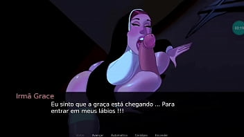 Freira dando na igreja