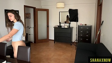 HOME PARADE AT HOME BOTTOM LESS JUST A CROP TOP TSHIRT