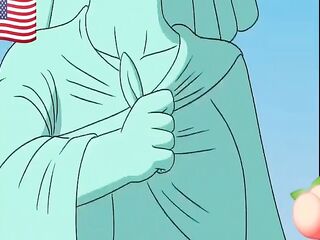 CG - animation - Sexy Lady Liberty.