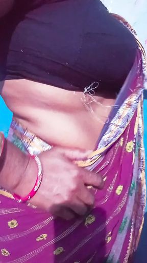 Desi hot and horny MILF dancing and showing boobs part 2