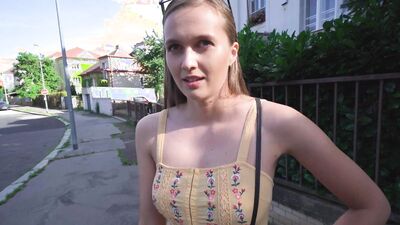 Public Agent - Deep Creampie for unlucky Babe behind the train station