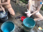 sarap talagang maligo sa labas 💦