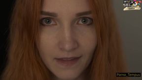 Porno Tempus' sultry MILF redhead charm captivates with raw, family allure