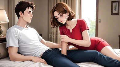 My stepmother gives me my first sex lesson / subtitled