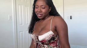 Amari Anne, the naughty ebony Step Mom, shows you how to handle a big black cock in taboo cowgirl ride with Scott Stark