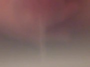 Blooper, cumshot hit the camera lens